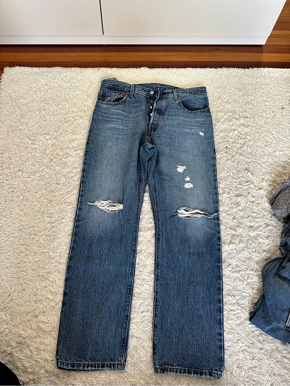 Levi's Straight Leg Jeans Blue Waist 32 Length 30